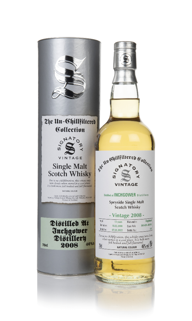 Inchgower 13 Year Old 2008 (casks 801489 & 801490) - Un-Chillfiltered Collection (Signatory) 70cl product image