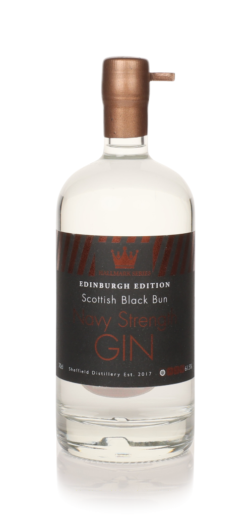 Sheffield Distillery Hallmark Navy Strength Scottish Black Bun Gin - Edinburgh Edition 70cl product image