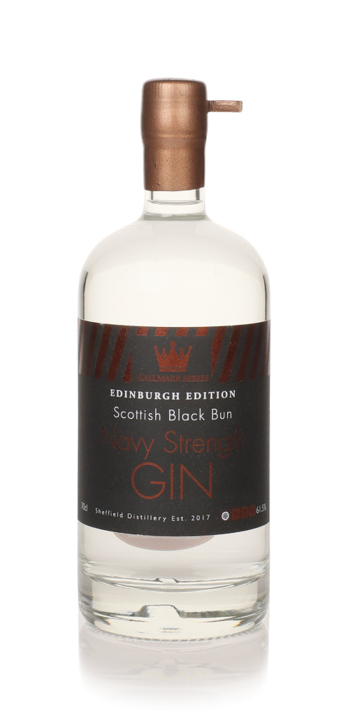 Sheffield Distillery Hallmark Navy Strength Scottish Black Bun Gin - Edinburgh Edition 70cl product image