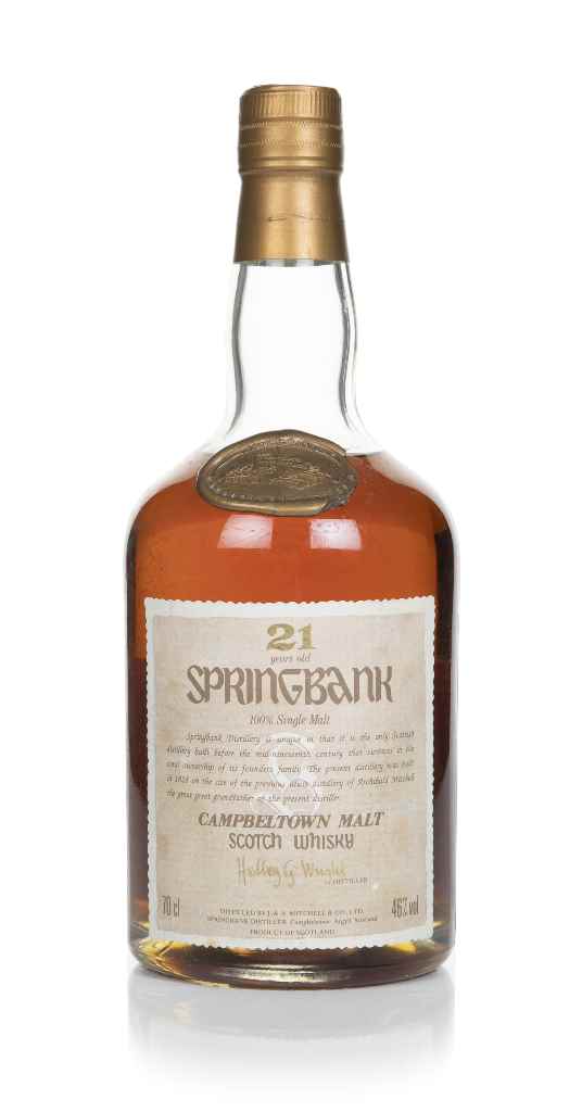 Springbank 21 Year Old (Hedley G. Wright) - 1990s 70cl product image