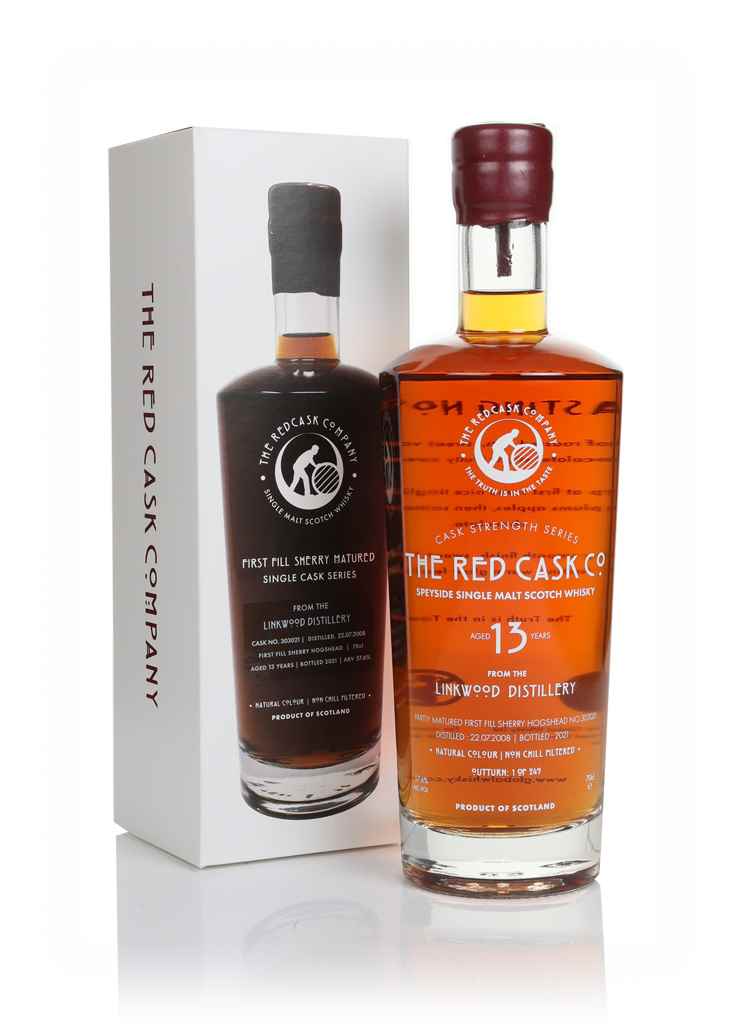 Linkwood 13 Year Old  2008 (cask 303021) - The Red Cask Co. 70cl product image