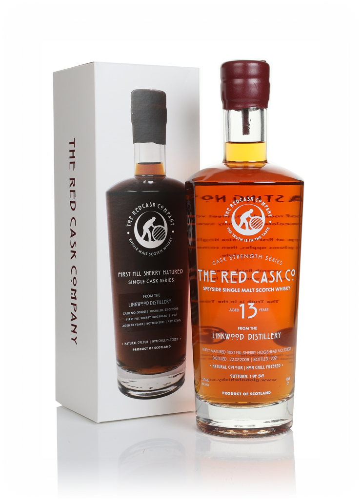 Linkwood 13 Year Old  2008 (cask 303021) - The Red Cask Co. 70cl product image