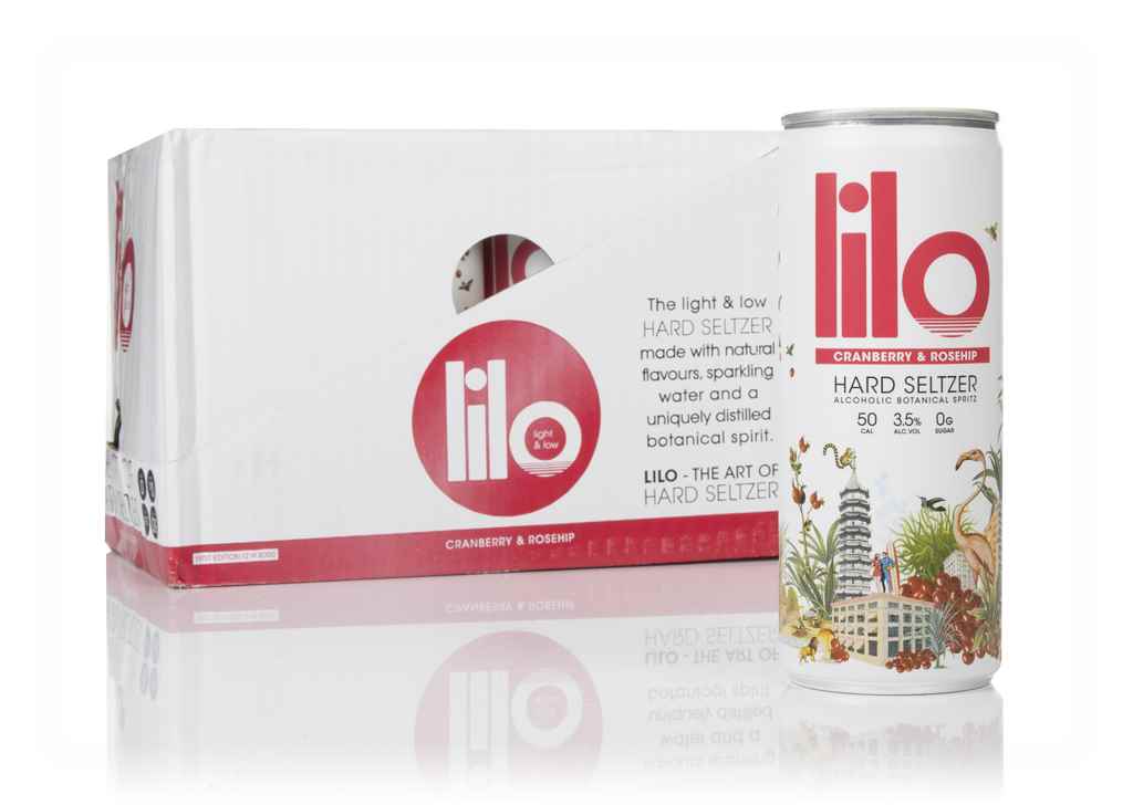 Lilo Cranberry & Rosehip Hard Seltzer (12 x 250ml) 300cl product image
