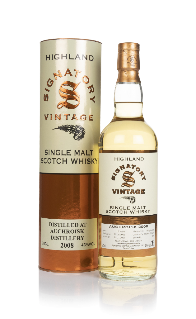 Auchroisk 12 Year Old 2008 (casks 813968 & 813969) - Signatory 70cl product image