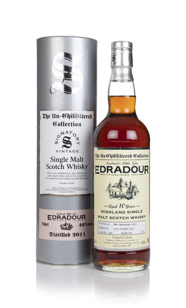 Edradour 10 Year Old 2011 (cask 351) - Un-Chillfiltered Collection (Signatory) 70cl product image