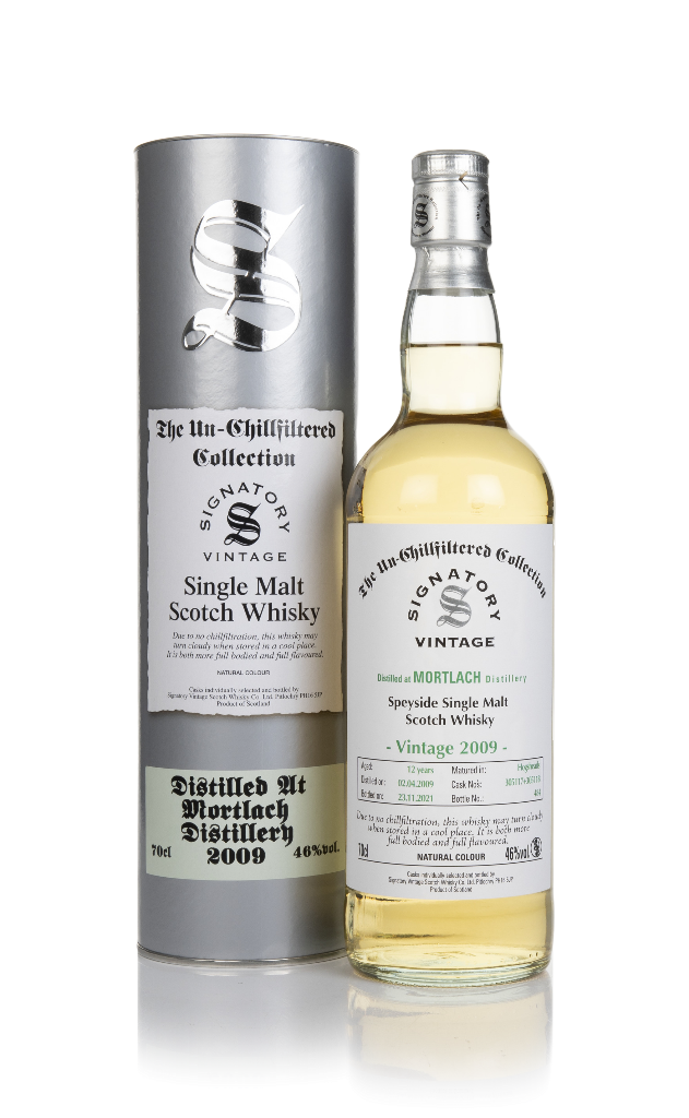Mortlach 12 Year Old 2009 (casks 305117 & 305118) - Un-Chillfiltered Collection (Signatory) 70cl product image