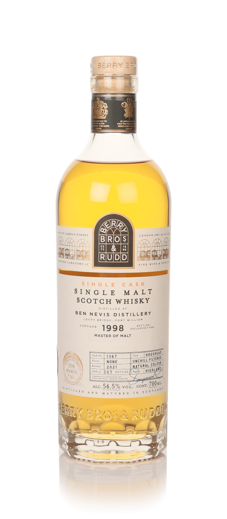 Ben Nevis 1998 (bottled 2021) (cask 1367) - Berry Bros. & Rudd (Master of Malt Exclusive) 70cl product image