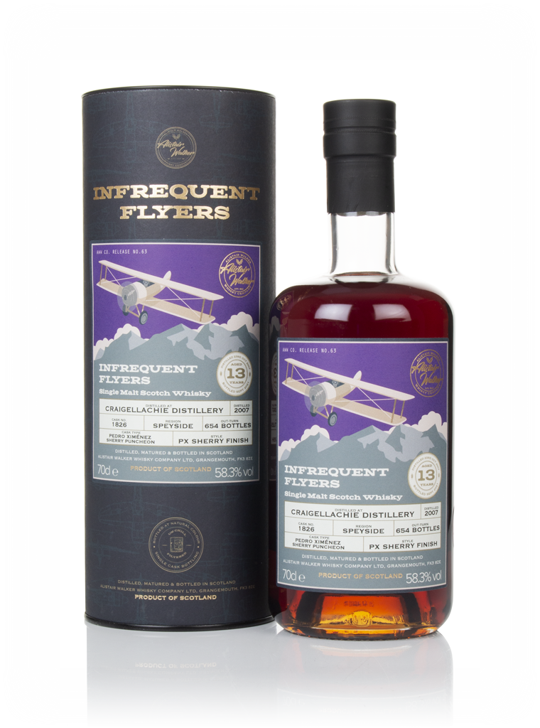 Craigellachie 13 Year Old 2007 (cask 1826) - Infrequent Flyers (Alistair Walker) 70cl product image