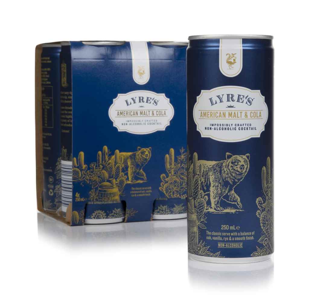 Lyre's American Malt & Cola (4 x 200ml) 80cl product image