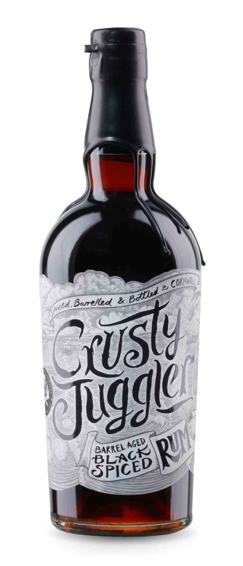 Crusty Juggler Black Spiced Rum 70cl product image