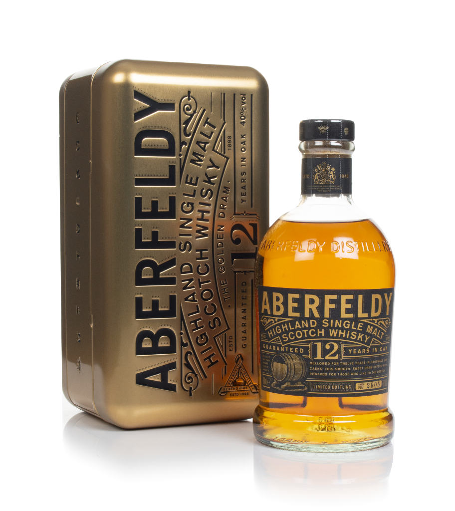 Aberfeldy 12 Year Old with Gold Bar Tin 70cl product image