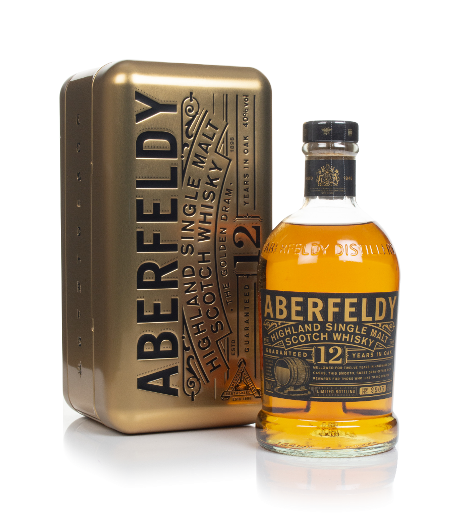 Aberfeldy 12 Year Old with Gold Bar Tin 70cl product image