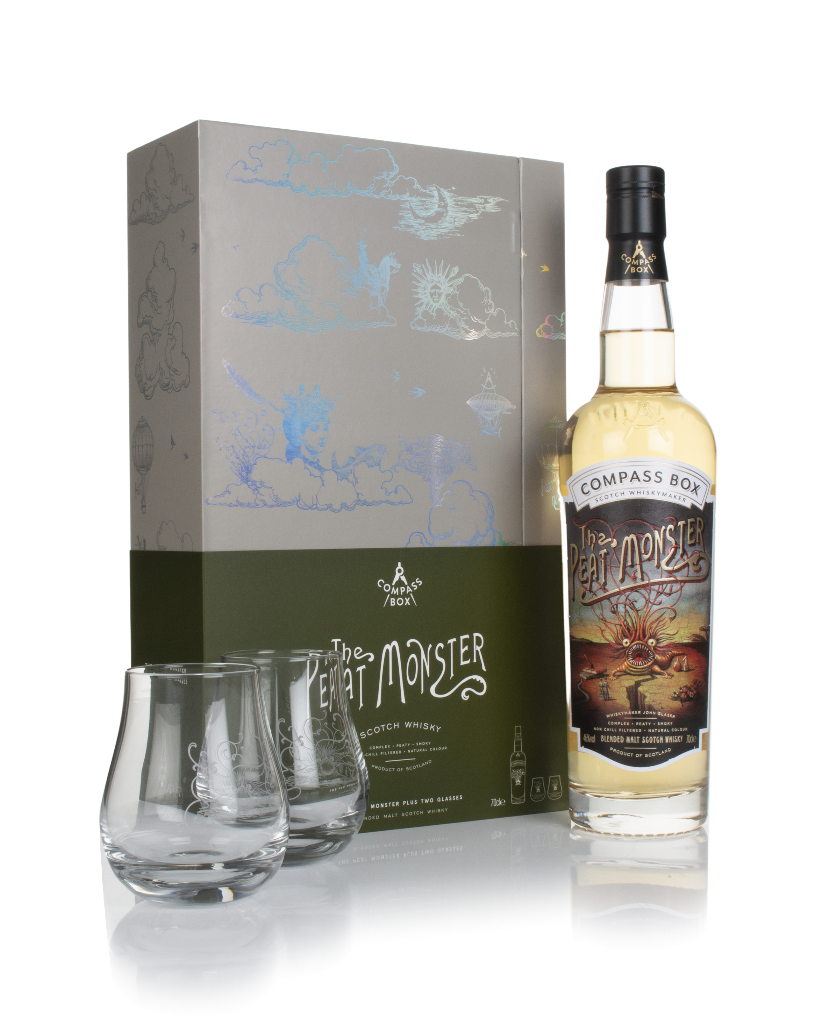 Compass Box The Peat Monster Gift Pack with 2x Glasses 70cl product image