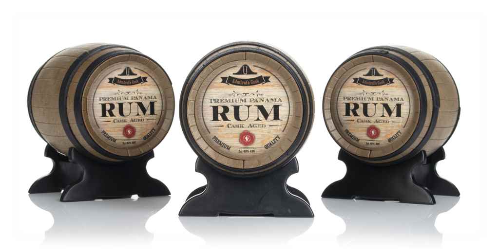 Admiral's Cask Dark Rum Barrel Gift Set (3 x 50ml) 15cl product image