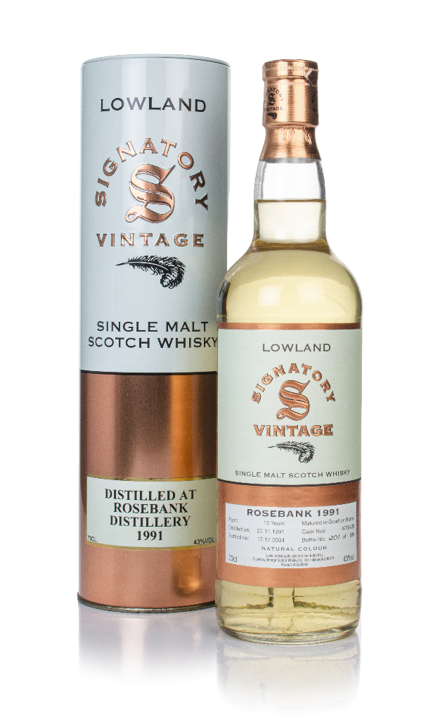 Rosebank 13 Year Old 1991 (cask 4719 & 20) - Signatory 70cl product image