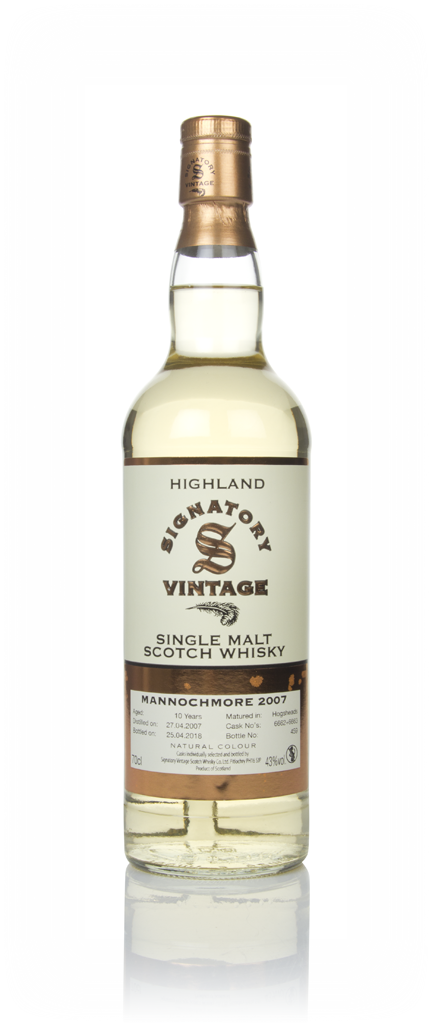 Mannochmore 10 Year Old 2007 (casks 6662 & 6663) - Signatory 70cl product image