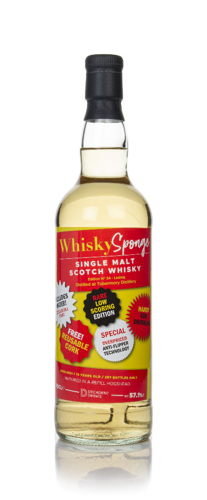 Ledaig 13 Year Old 2008 - Edition No.34 (Whisky Sponge & Decadent Drinks) 70cl product image