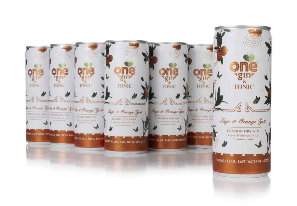 One Gin & Tonic – Sage & Orange Zest (12 x 250ml) 300cl product image