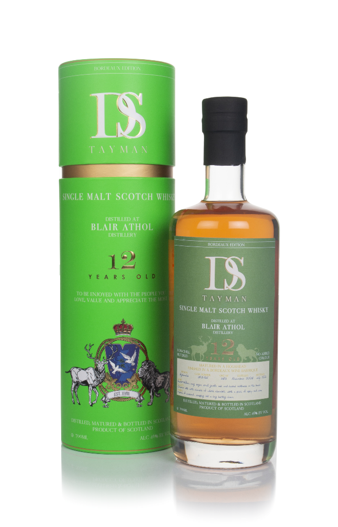 Blair Athol 12 Year Old 2008 Bordeaux Edition - DS Tayman 70cl product image
