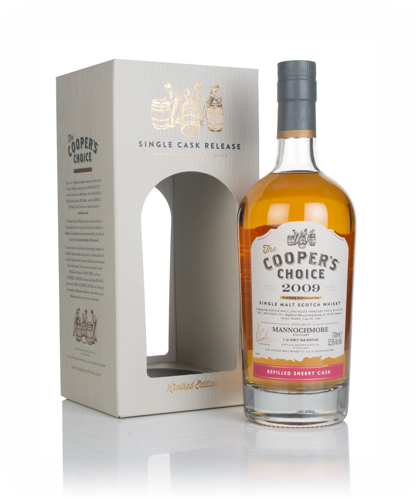 Mannochmore 12 Year Old 2009 (cask 1446) - The Cooper's Choice (The Vintage Malt Whisky Co.) 70cl product image