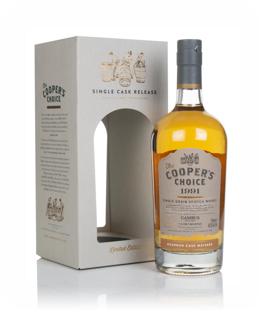 Cambus 30 Year Old 1991 (cask 29218) - The Cooper's Choice (The Vintage Malt Whisky Co.) 70cl product image
