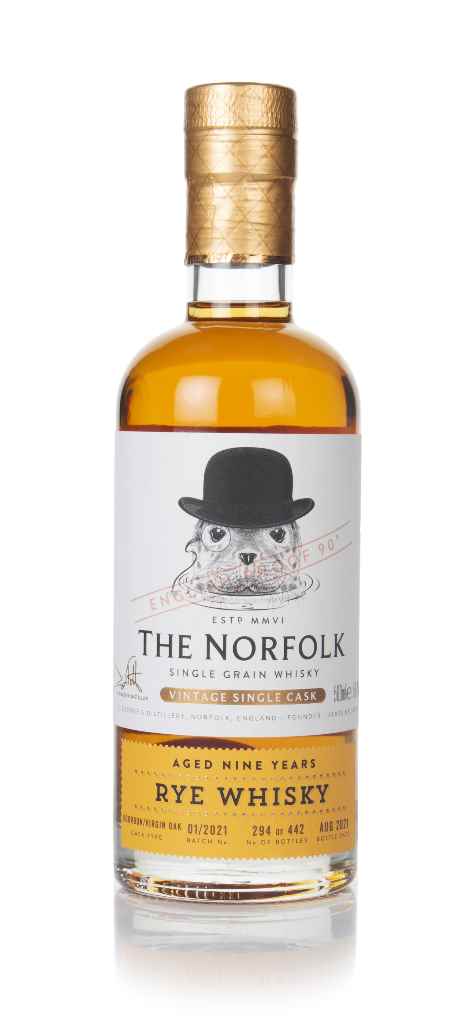 The Norfolk 9 Year Old Rye Whisky 50cl product image
