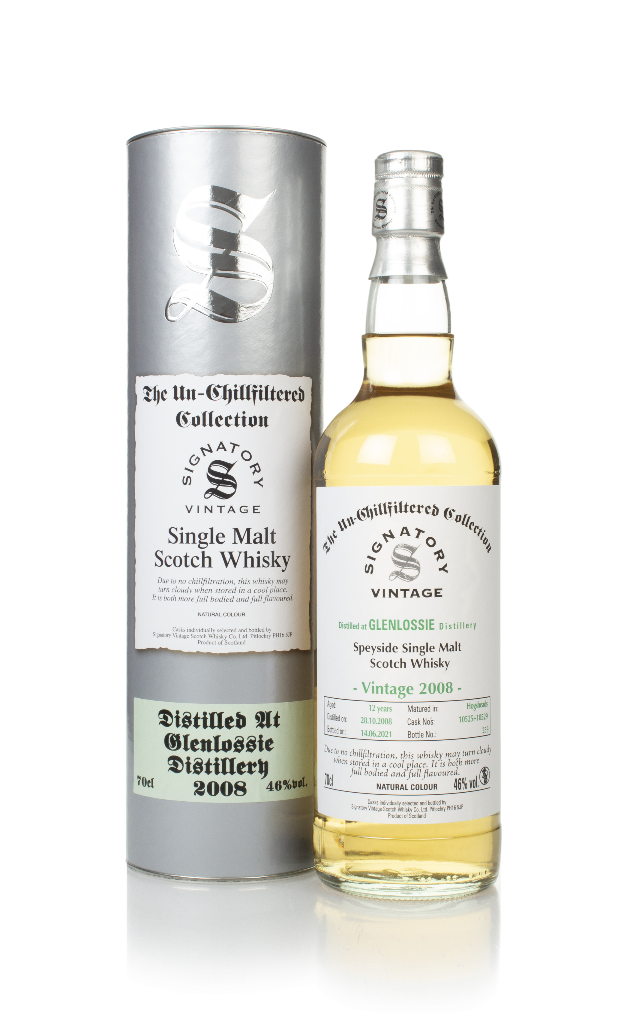 Glenlossie 12 Year Old 2008 (casks 10525 & 10529) - Un-Chillfiltered Collection (Signatory) 70cl product image