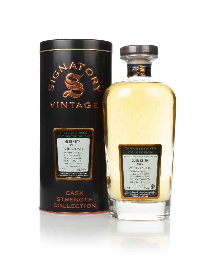 Glen Keith 23 Year Old 1997 (casks 72593 & 72594) - Cask Strength Collection (Signatory) 70cl product image