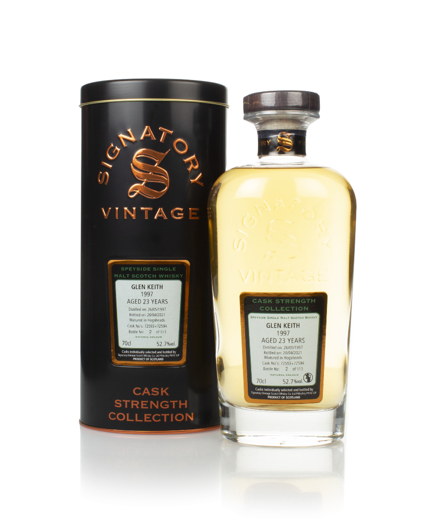 Glen Keith 23 Year Old 1997 (casks 72593 & 72594) - Cask Strength Collection (Signatory) 70cl product image