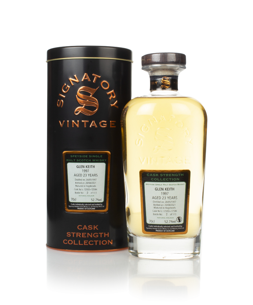 Glen Keith 23 Year Old 1997 (casks 72593 & 72594) - Cask Strength Collection (Signatory) 70cl product image