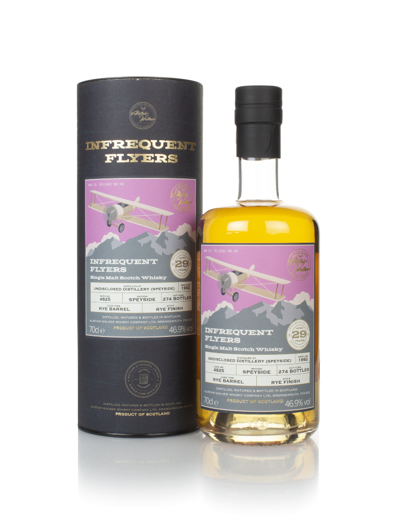 Undisclosed Speyside Distillery 29 Year Old 1992 (cask 4825) - Infrequent Flyers (Alistair Walker) 70cl product image