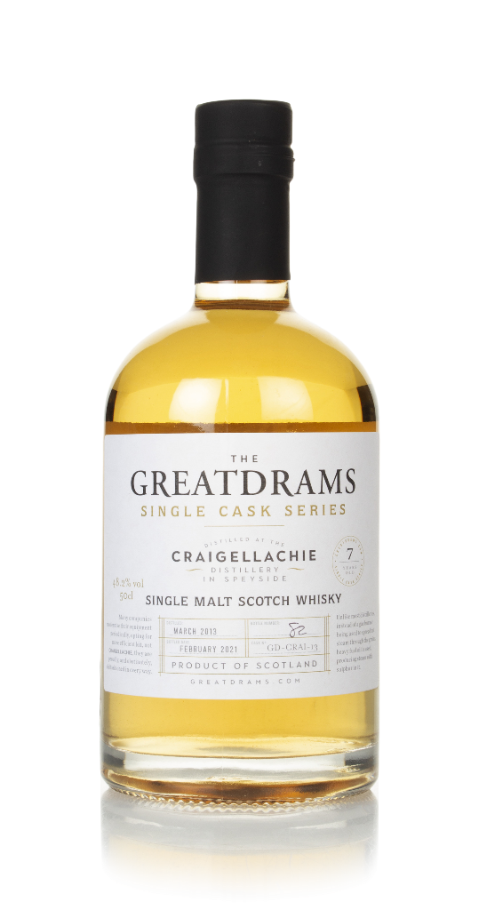 Craigellachie 7 Year Old 2013 - Single Cask Series (GreatDrams) 50cl product image