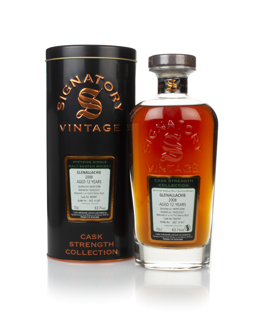Glenallachie 12 Year Old 2008 (cask 900367) - Cask Strength Collection (Signatory) 70cl product image