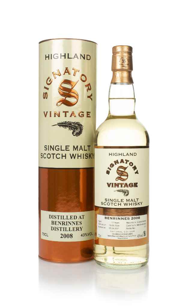 Benrinnes 12 Year Old 2008 (casks 800334 & 800335) - Signatory 70cl product image