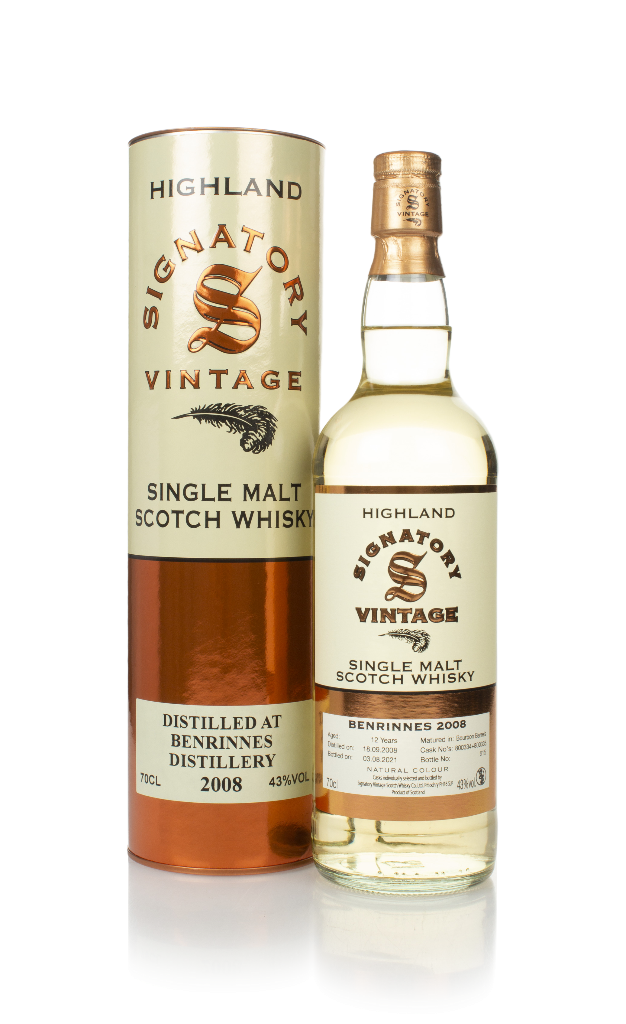 Benrinnes 12 Year Old 2008 (casks 800334 & 800335) - Signatory 70cl product image