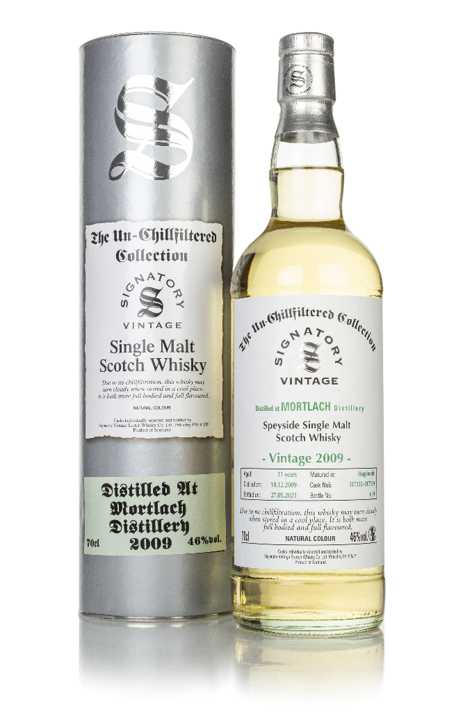 Mortlach 11 Year Old 2009 (casks 317315 & 317319) - Un-Chillfiltered Collection (Signatory) 70cl product image