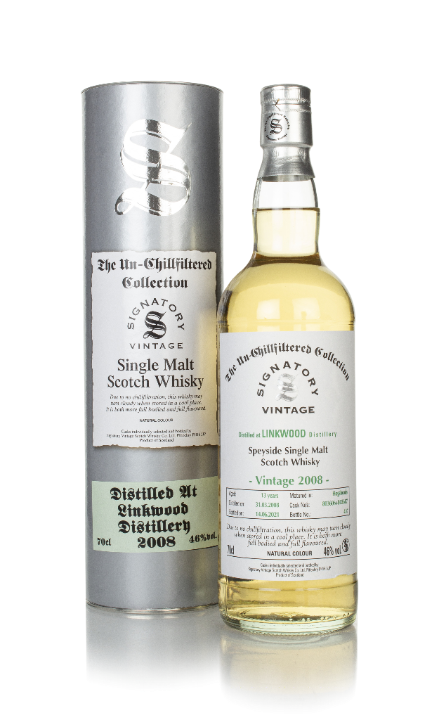 Linkwood 13 Year Old 2008 (casks 803606 & 803607) - Un-Chillfiltered Collection (Signatory) 70cl product image