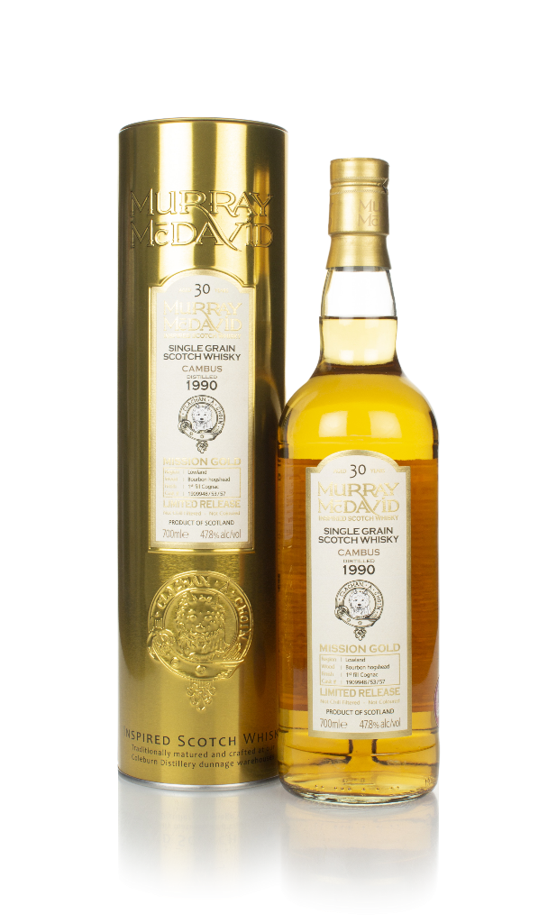 Cambus 30 Year Old 1990 (cask 1909948/53/57) - Mission Gold (Murray McDavid) 70cl product image