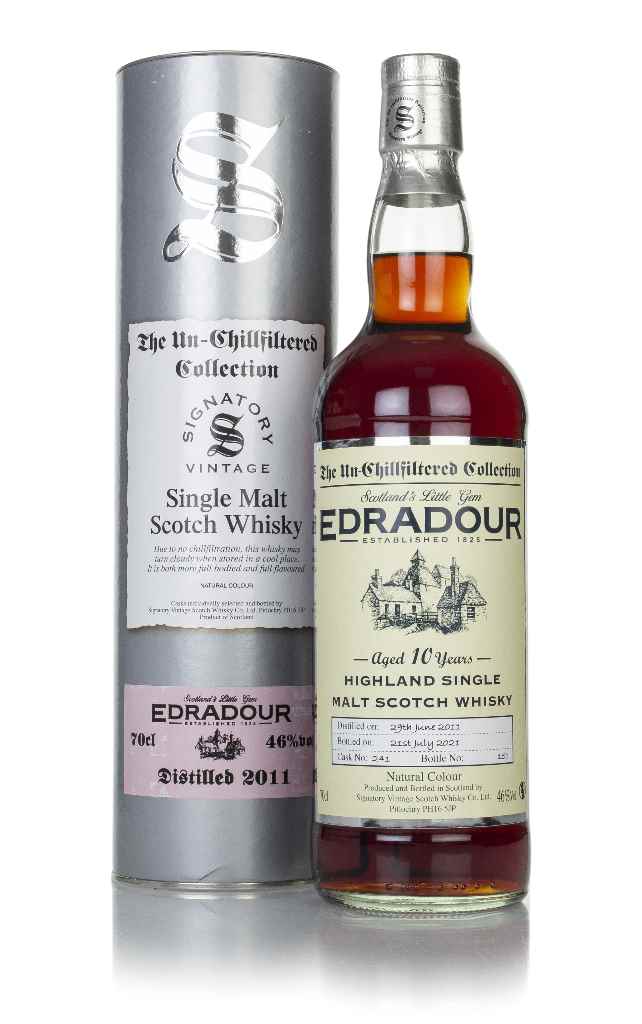 Edradour 10 Year Old 2011 (cask 241) - Un-Chillfiltered Collection (Signatory) 70cl product image