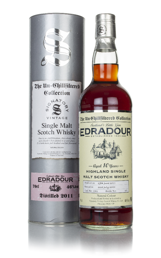 Edradour 10 Year Old 2011 (cask 241) - Un-Chillfiltered Collection (Signatory) 70cl product image