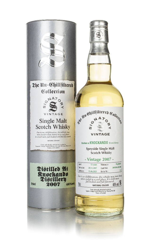 Knockando 13 Year Old 2007 (casks 304100 & 304104) - Un-Chillfiltered Collection (Signatory) 70cl product image