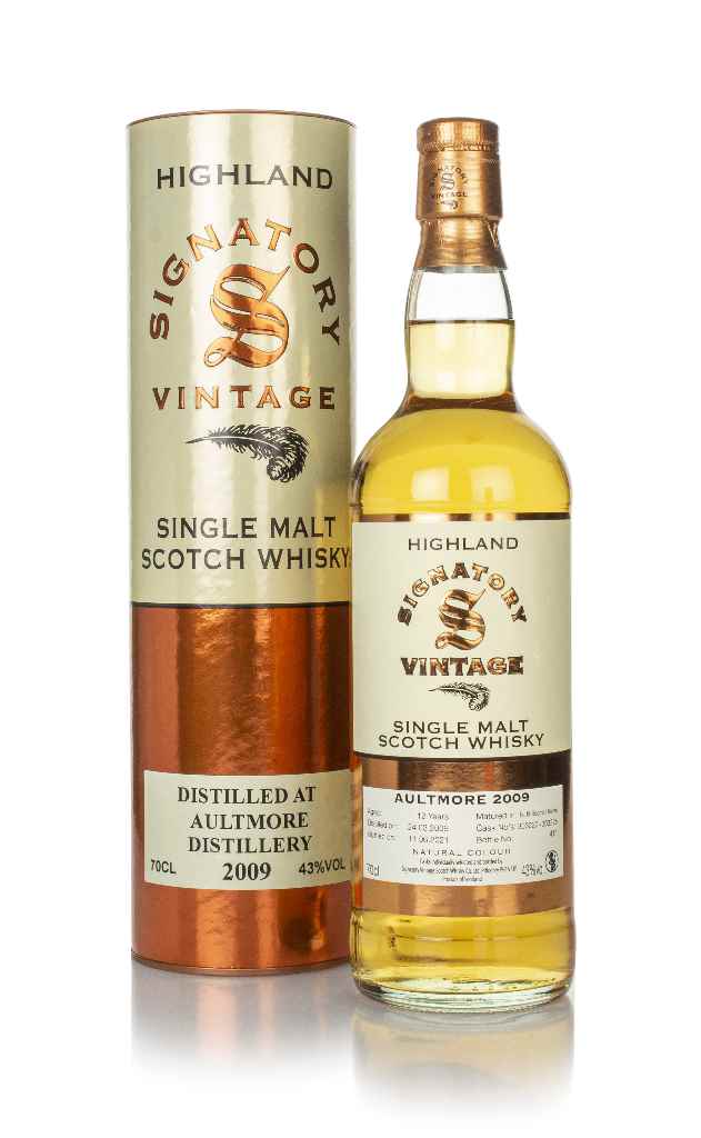 Aultmore 12 Year Old 2009 (casks 303222 & 303225) - Signatory 70cl product image