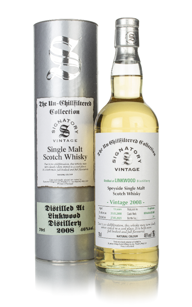 Linkwood 13 Year Old 2008 (casks 803604 & 803605) - Un-Chillfiltered Collection (Signatory) 70cl product image