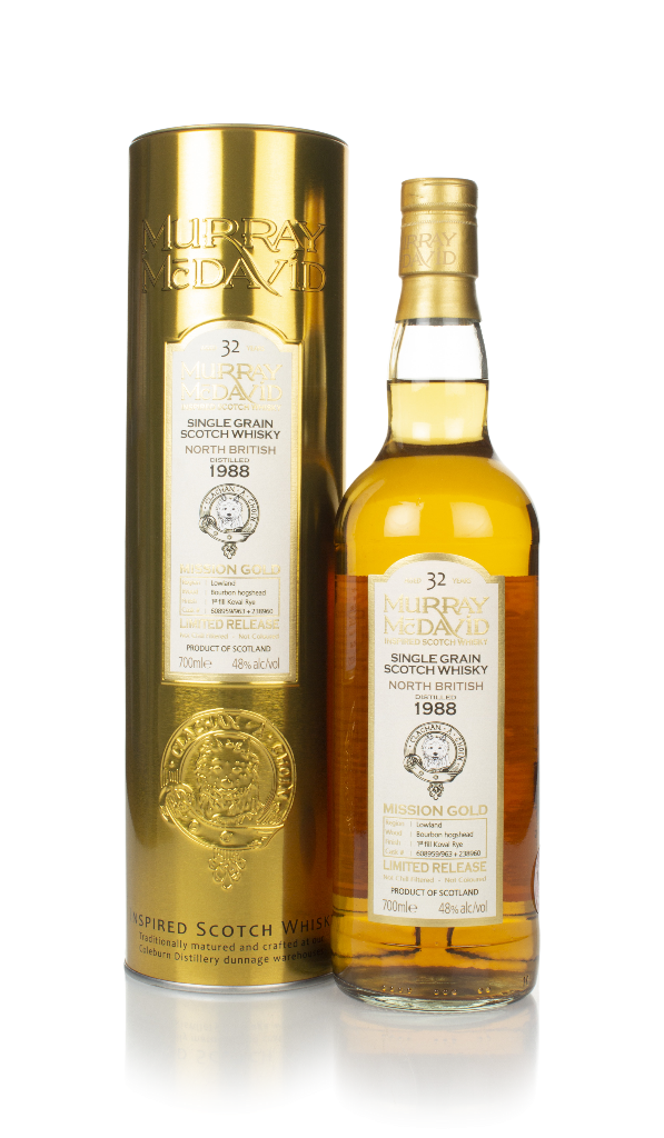 North British 32 Year Old 1988 (casks 608959/963 & 238960) - Mission Gold (Murray McDavid) 70cl product image