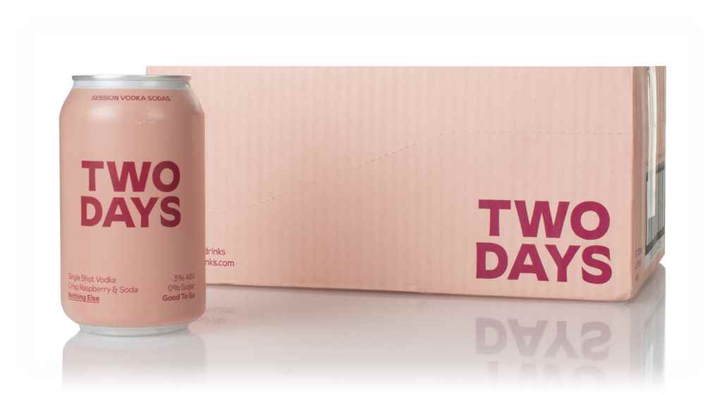 Two Days Vodka Raspberry Soda (12 x 330ml) 396cl product image