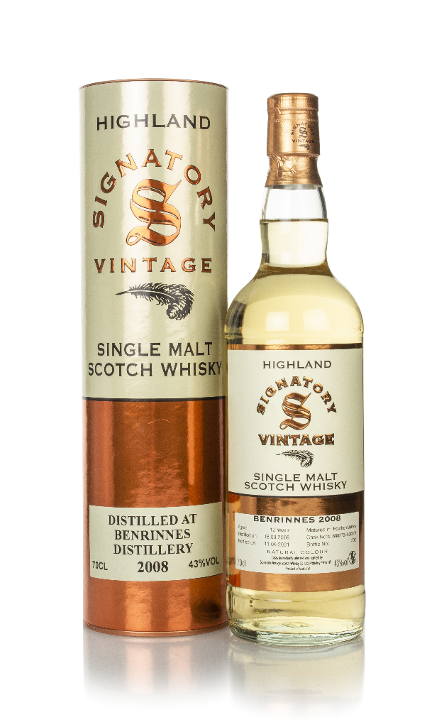 Benrinnes 12 Year Old 2008 (casks 800279 & 800281) - Signatory 70cl product image