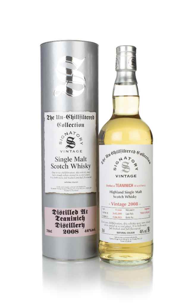 Teaninich 13 Year Old 2008 (casks 702611 & 702615) - Un-Chillfiltered Collection (Signatory) 70cl product image
