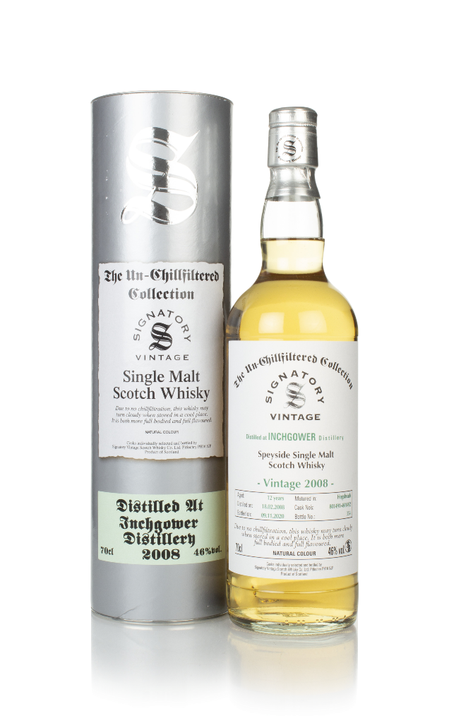 Inchgower 12 Year Old 2008 (casks 801491 & 801492) - Un-Chillfiltered Collection (Signatory) 70cl product image