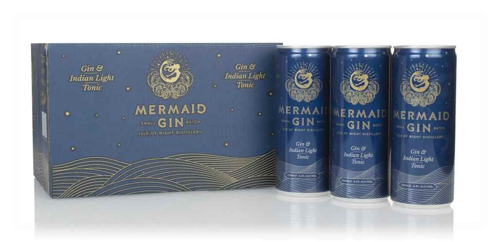 Mermaid Gin & Indian Light Tonic (12 x 250ml) 300cl product image