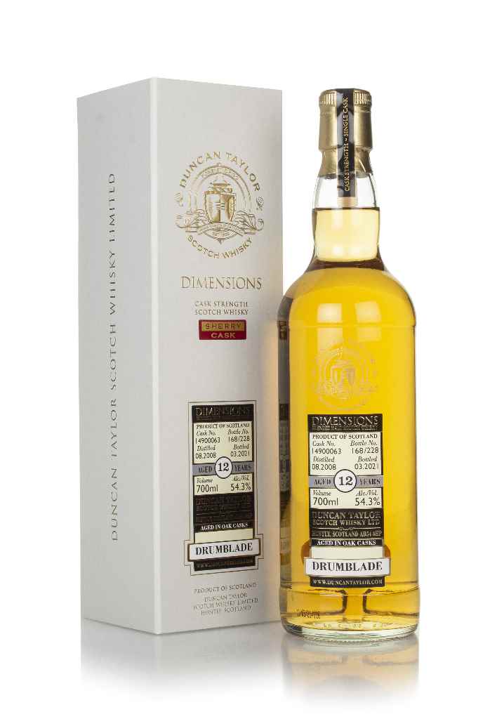 Drumblade 12 Year Old 2008 (cask 14900063) - Dimensions (Duncan Taylor) 70cl product image